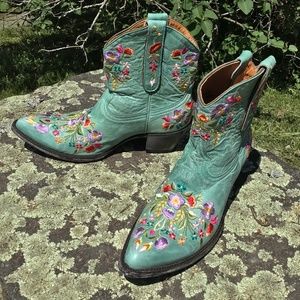 Old Gringo “Sora” Aqua Booties size 10 *NO OFFERS*